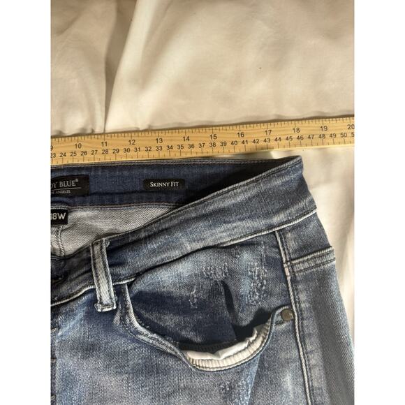 Judy Blue Womens 18W Distressed Skinny Denim Jeans JB82311LT-PL - Picture 3 of 7